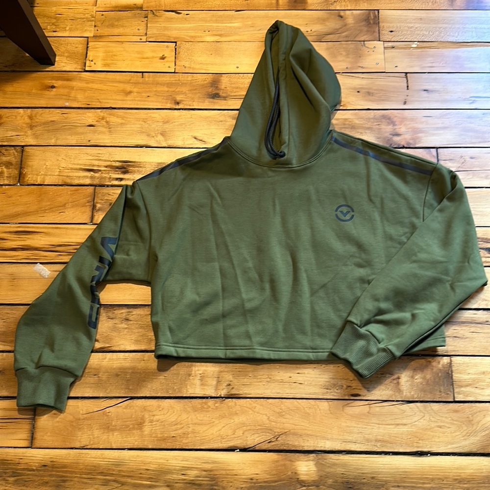 Green virus hoodie never worn. Size L